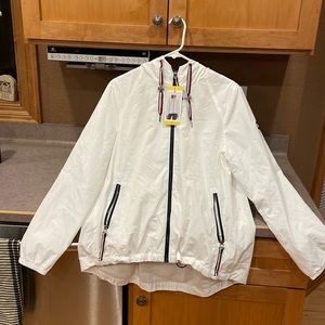 Tommy Hilfiger White Windbreaker size Small NWT